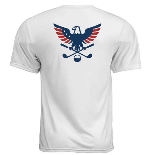 American Eagle Patriotic Golf Shirt – Moisture-Wicking Tee from Clubbage