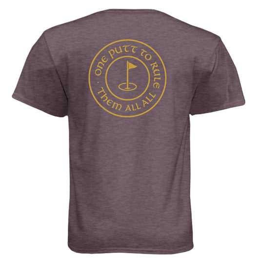 One Putt to Rule Them Funny Golf Shirt – Soft Tri-Blend Tee - Clubbage - One Putt To Rule Them Funny Golf Shirt – Soft Tri