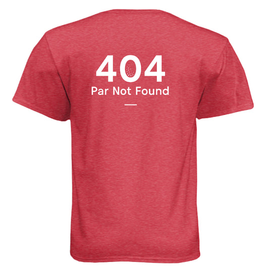404 Par Not Found Funny Golf Shirt – Soft Tri-Blend Tee from Clubbage