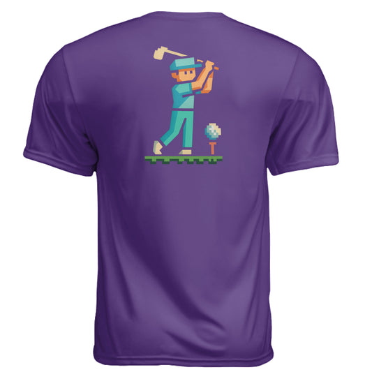 tag print area for Arcade Golfer Vintage Golf Shirt – Moisture-Wicking Tee from Clubbage