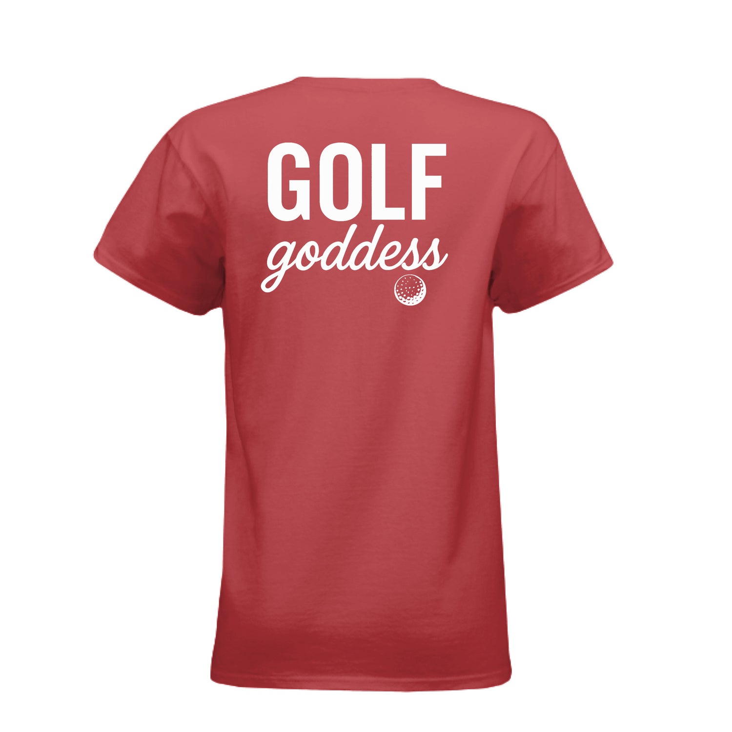 Ladies' CVC T-Shirt - Fore the Girls Golf Goddess golf t-shirt - Clubbage