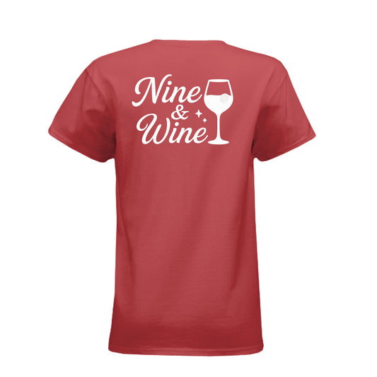 Nine and Wine Women’s Golf Shirt – Women’s Tee from Clubbage