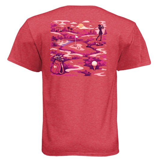 Camouflage Pink Patriotic Golf Shirt – Soft Tri-Blend Tee from Clubbage