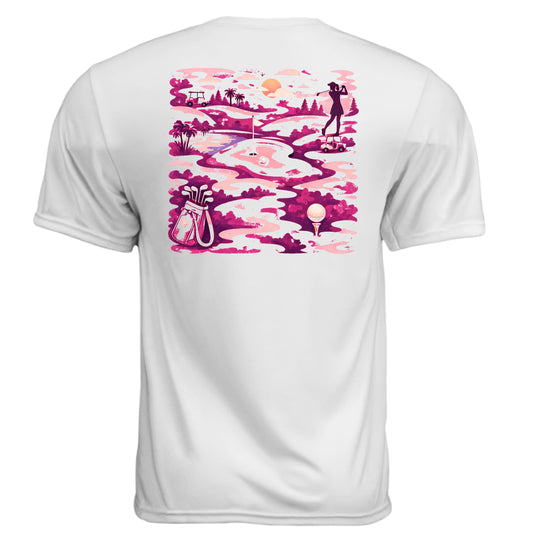 Camouflage Pink Patriotic Golf Shirt – Moisture-Wicking Tee from Clubbage