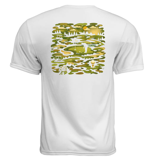 Camouflage Green Patriotic Golf Shirt – Moisture-Wicking Tee from Clubbage