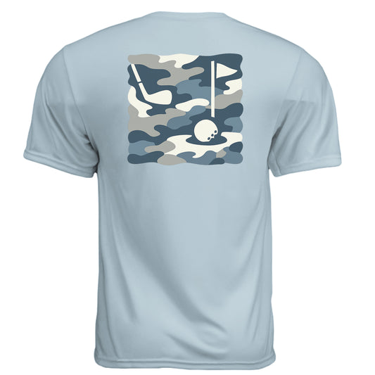 Camo Blue 2 Patriotic Golf Shirt – Moisture-Wicking Tee from Clubbage
