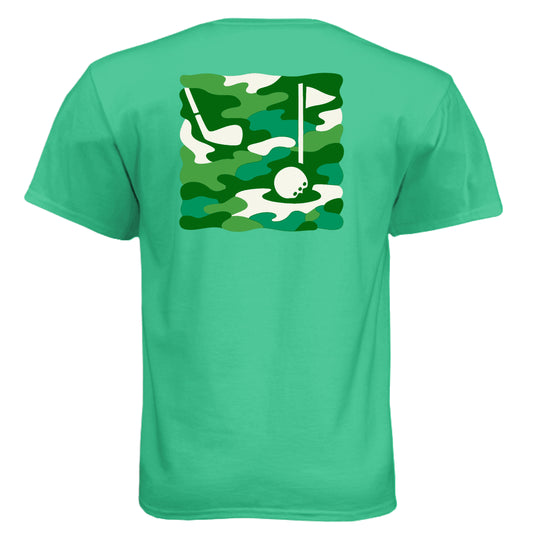 Camo Green 2 Patriotic Golf Shirt – Soft Tri-Blend Tee from Clubbage