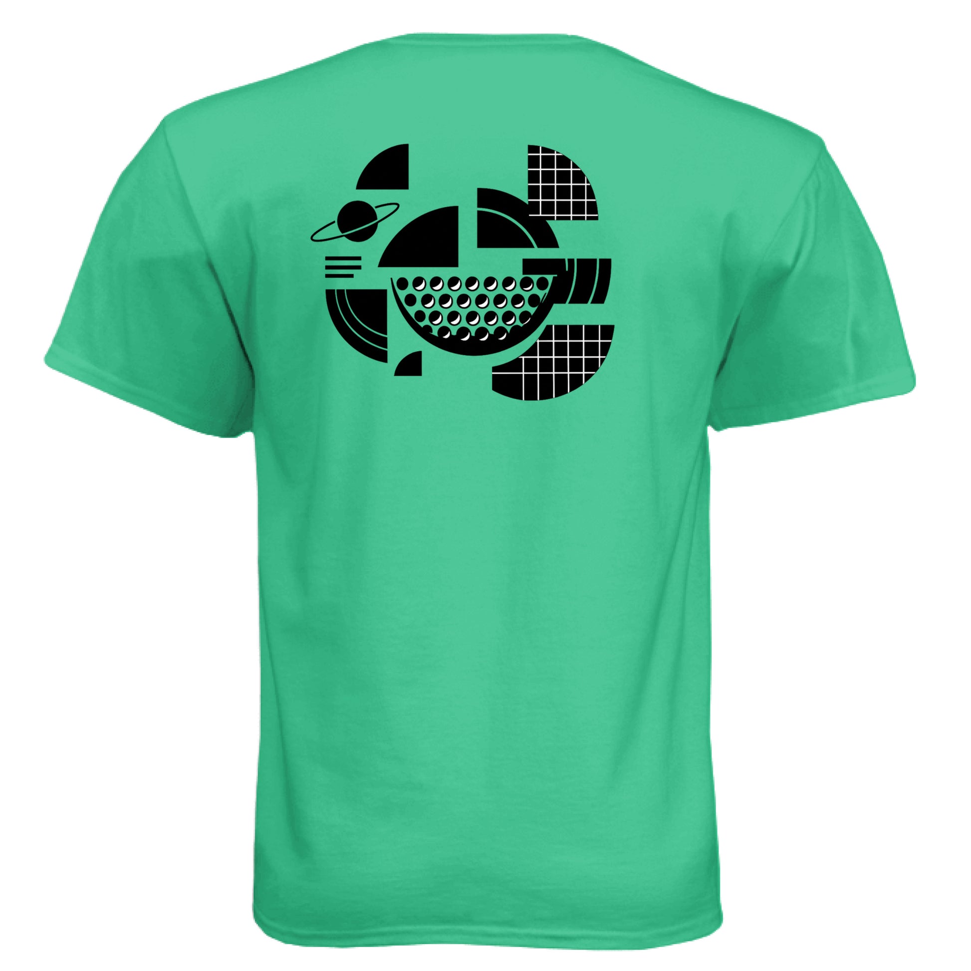 Golf ball Art Quadrant Golf Graphic Tee – Soft Tri-Blend Tee back design from Clubbage