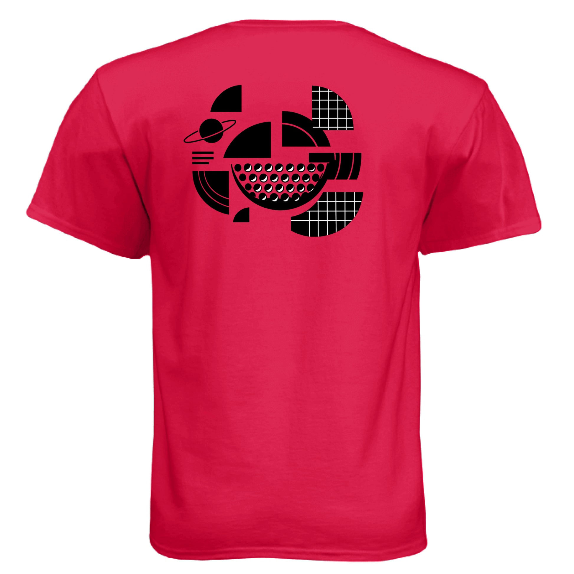 Golf ball Art Quadrant Golf Graphic Tee – Soft Tri-Blend Tee back design from Clubbage