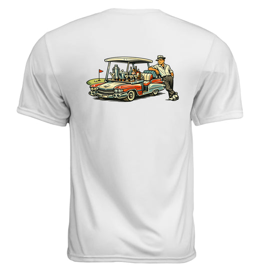 Classic Car Vintage Golf Shirt – Moisture-Wicking Tee back design from Clubbage