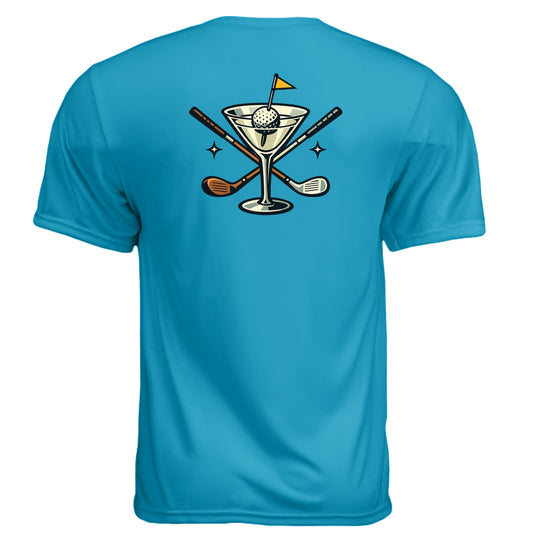 Classic Dirty Martini Beer Golf Shirt – Moisture-Wicking Tee back design from Clubbage