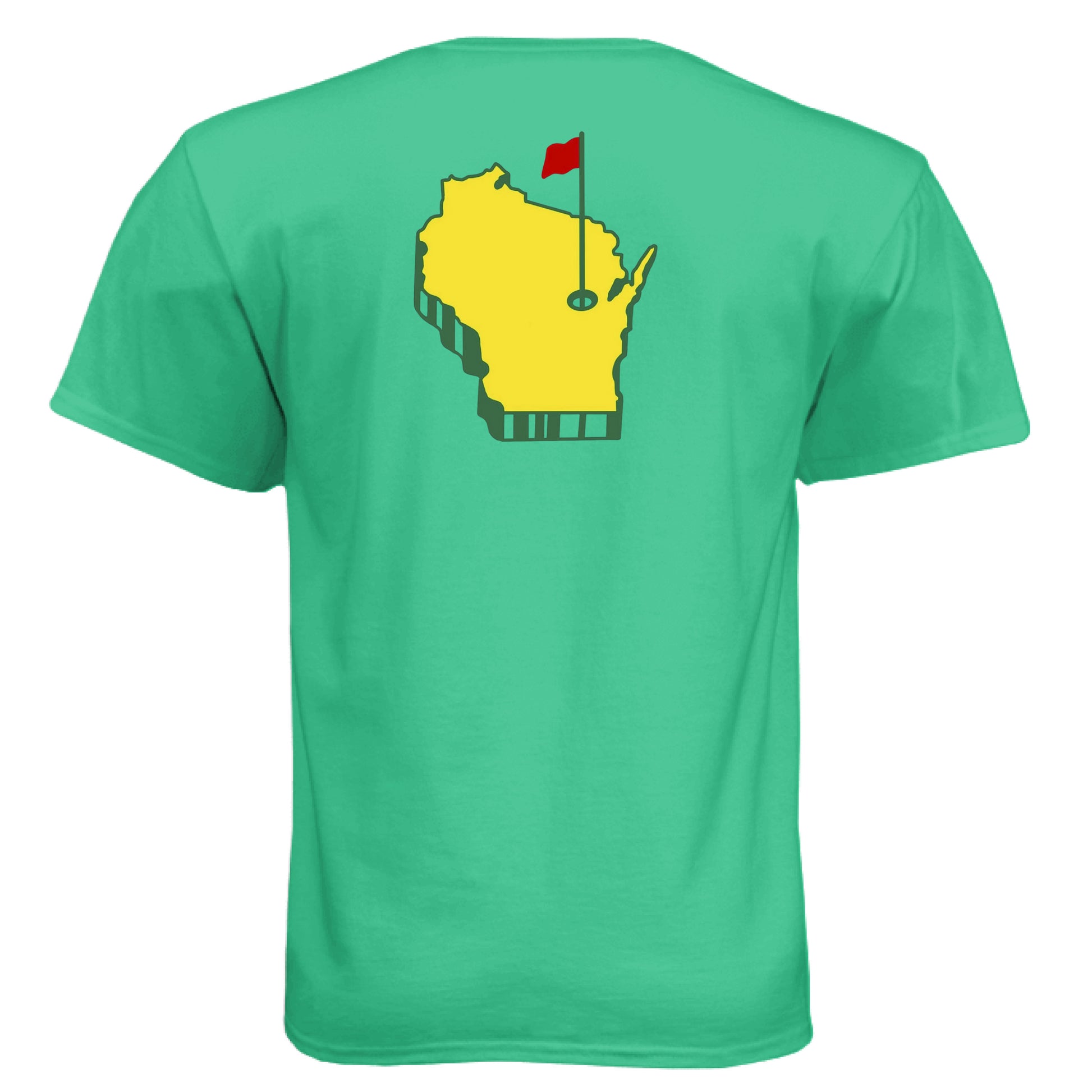 Your State Pride – Wisconsin Golf Shirt – Soft Tri-Blend Tee - Clubbage - Your State Pride – Wisconsin Golf Shirt – Soft Tri