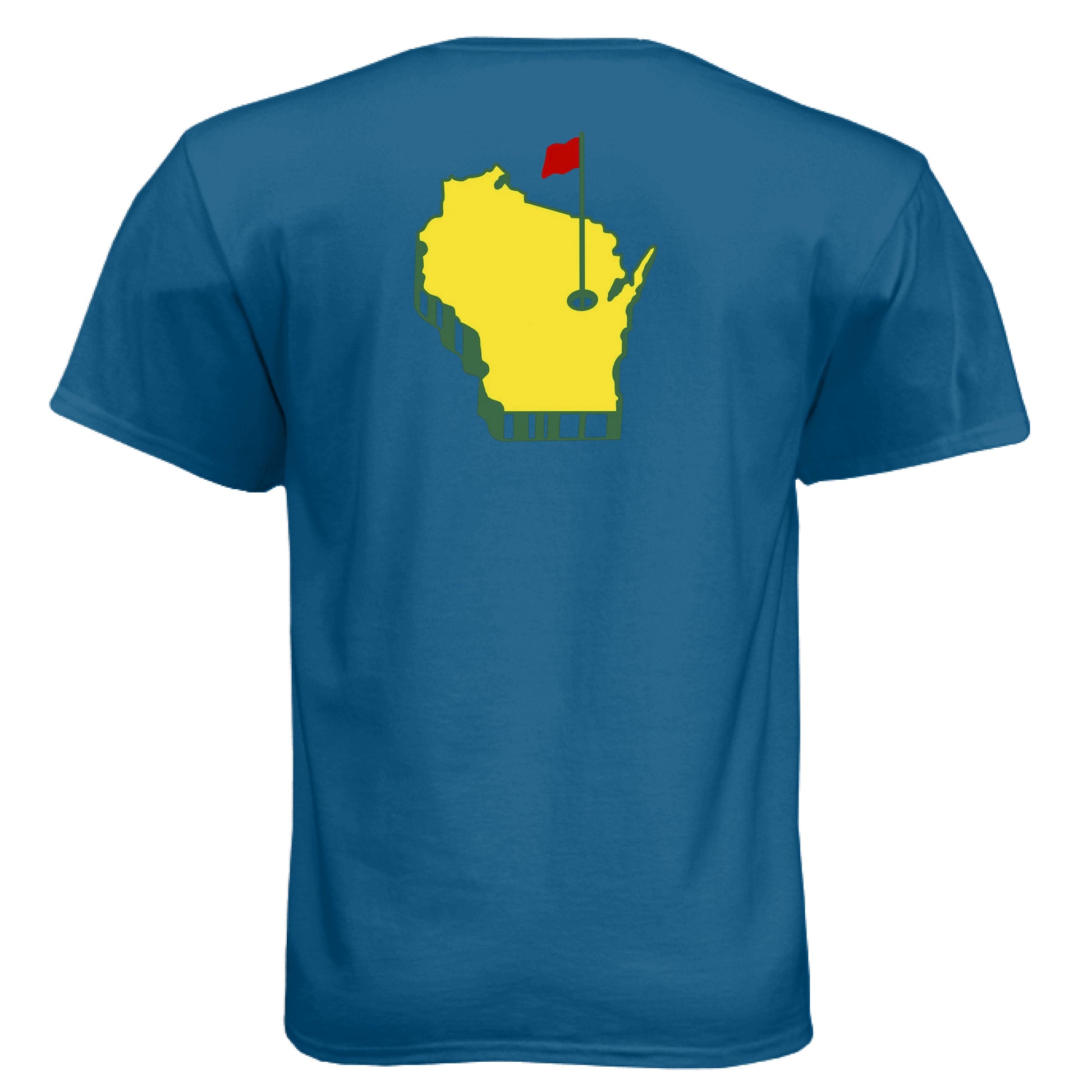 Your State Pride – Wisconsin Golf Shirt – Soft Tri-Blend Tee - Clubbage - Your State Pride – Wisconsin Golf Shirt – Soft Tri