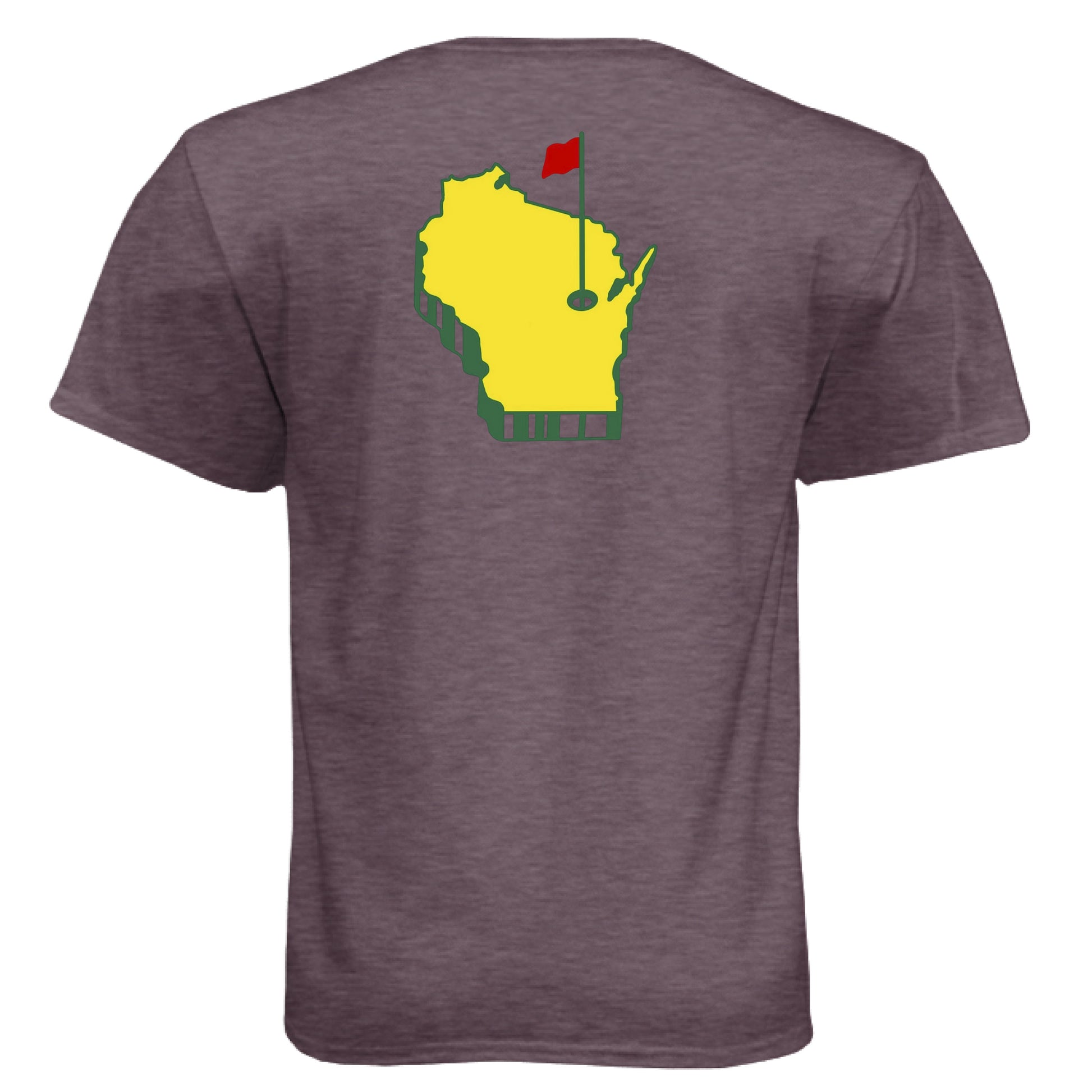 Your State Pride – Wisconsin Golf Shirt – Soft Tri-Blend Tee - Clubbage - Your State Pride – Wisconsin Golf Shirt – Soft Tri