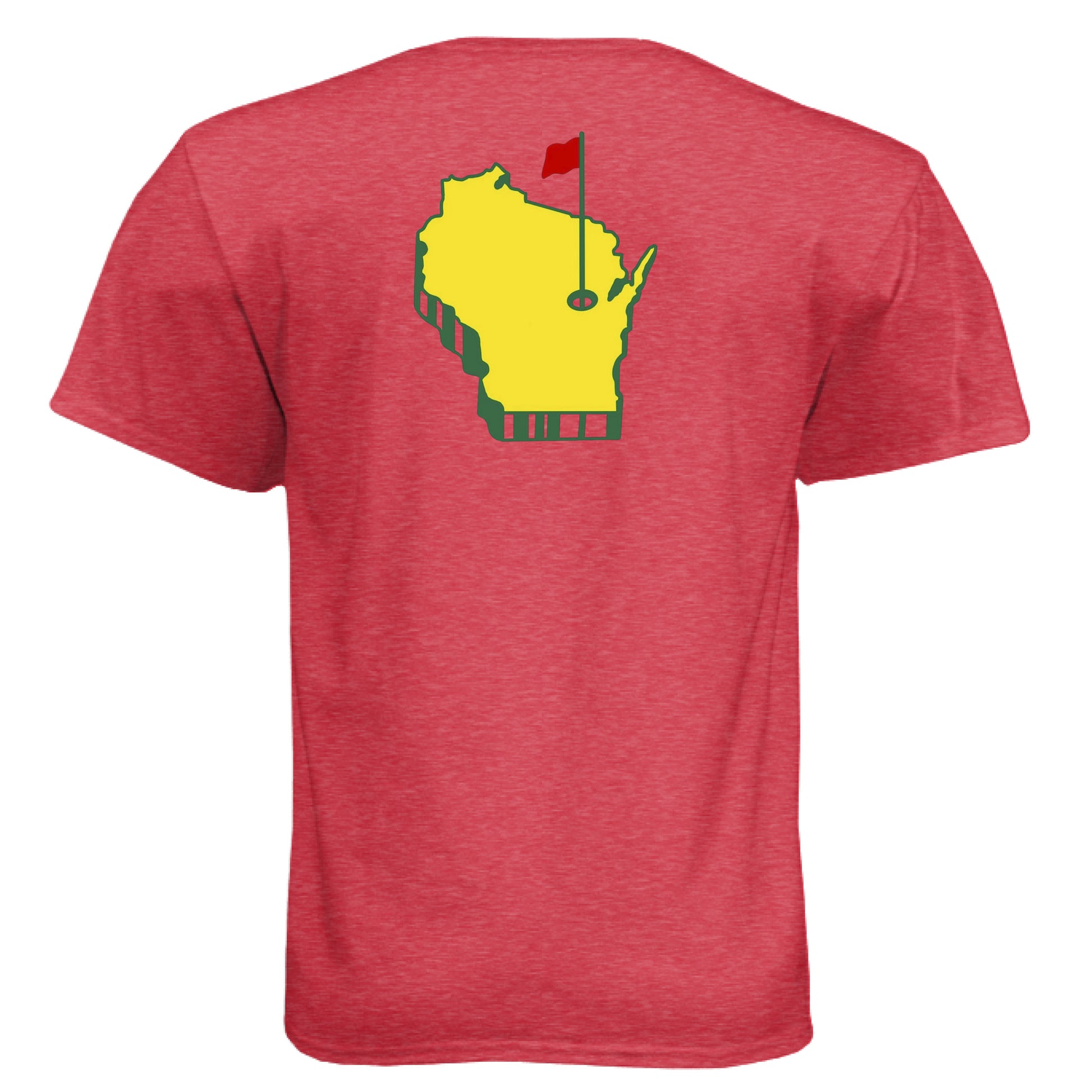Your State Pride – Wisconsin Golf Shirt – Soft Tri-Blend Tee - Clubbage - Your State Pride – Wisconsin Golf Shirt – Soft Tri