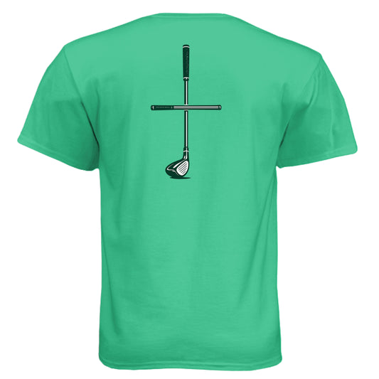 Faith & Cross Golf Graphic Tee – Soft Tri-Blend Tee - Clubbage - Faith & Cross Golf Graphic Tee – Soft Tri