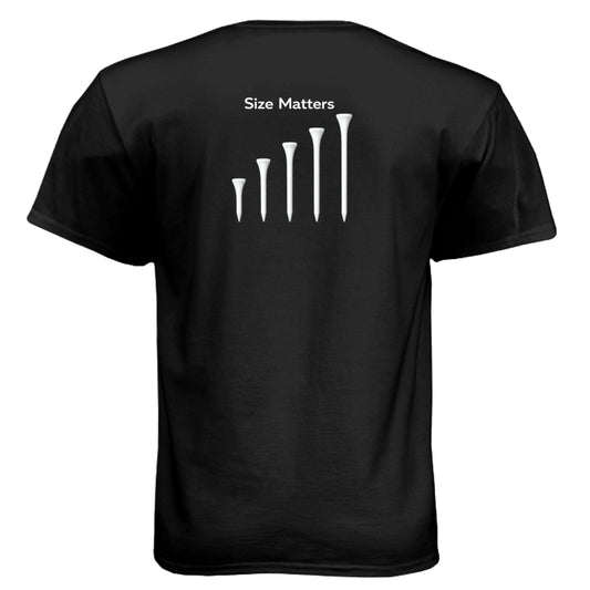 Size Matters Mature Golf Humor Shirt – Soft Tri-Blend Tee - Clubbage - Size Matters Mature Golf Humor Shirt – Soft Tri