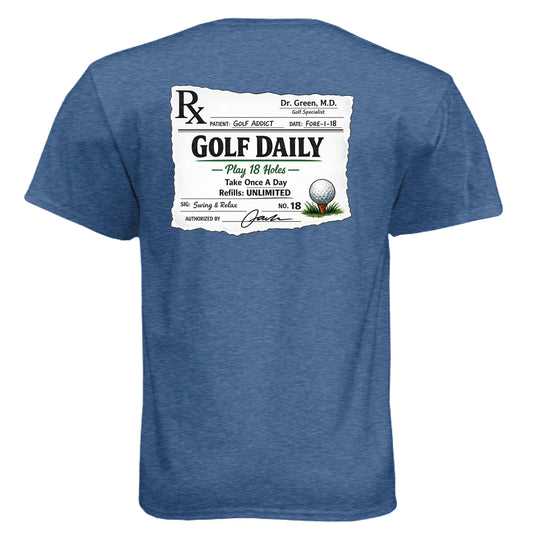 Golf Daily Funny Golf Shirt – Soft Tri-Blend Tee - Clubbage - Golf Daily Funny Golf Shirt – Soft Tri