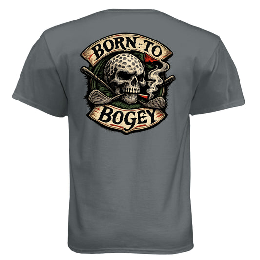 Born to Bogey Funny Golf Shirt – Soft Tri-Blend Tee - Clubbage - Born To Bogey Funny Golf Shirt – Soft Tri