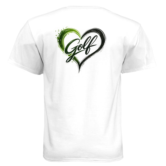 Love Golf Golf Graphic Tee – Soft Tri-Blend Tee back design from Clubbage