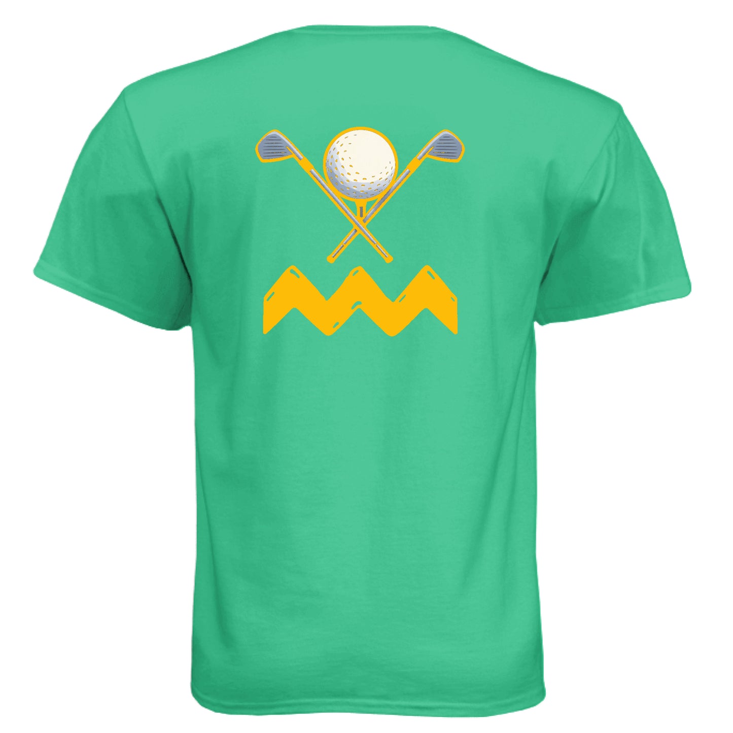 Peanut Golf Graphic Tee – Soft Tri-Blend Tee back design from Clubbage