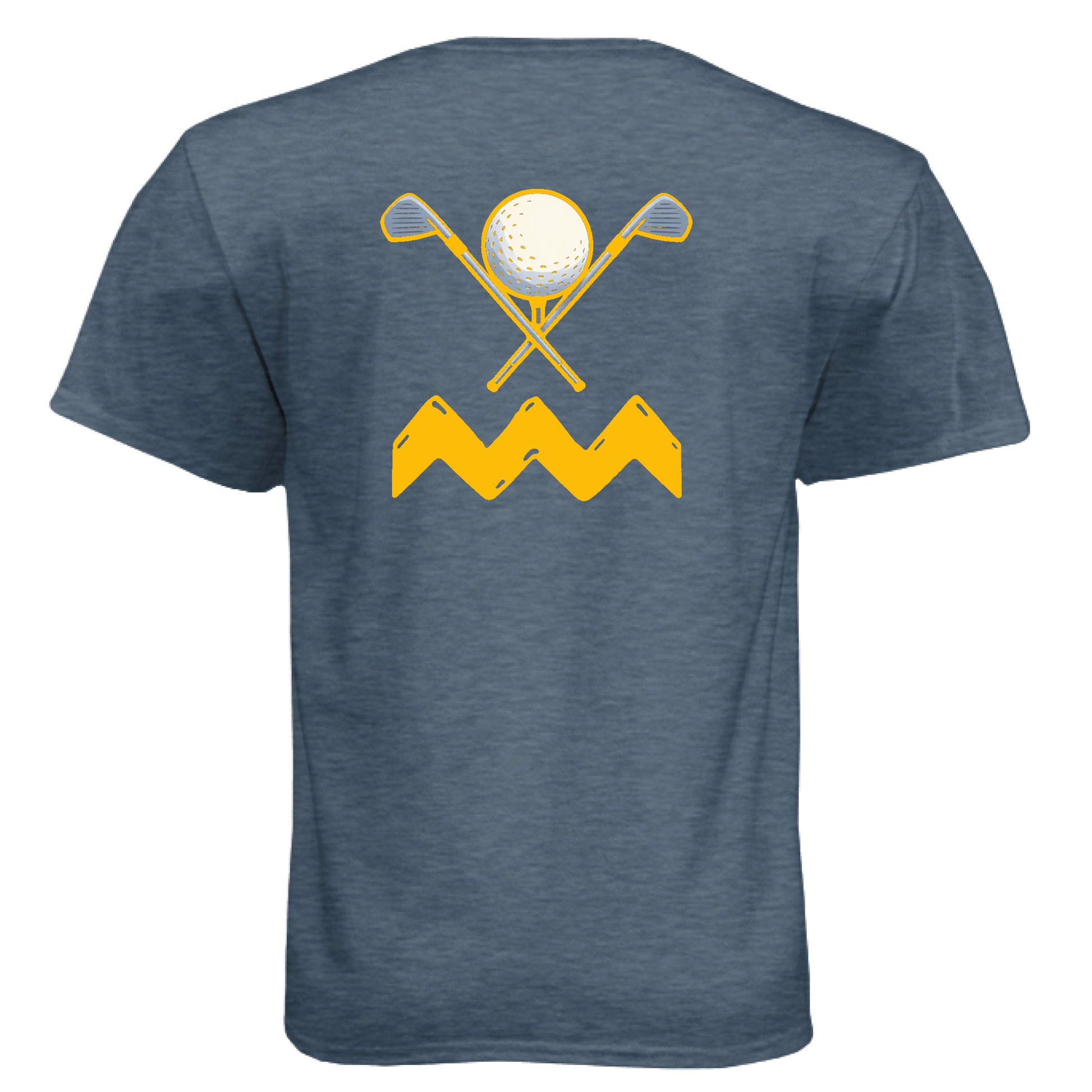 Peanut Golf Graphic Tee – Soft Tri-Blend Tee back design from Clubbage