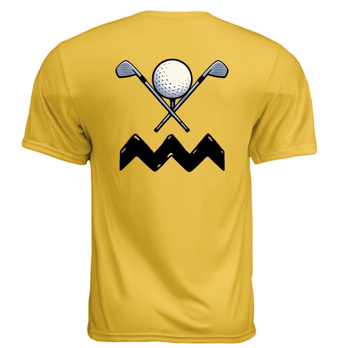 Peanut Golf Graphic Tee – Moisture-Wicking Tee back design from Clubbage