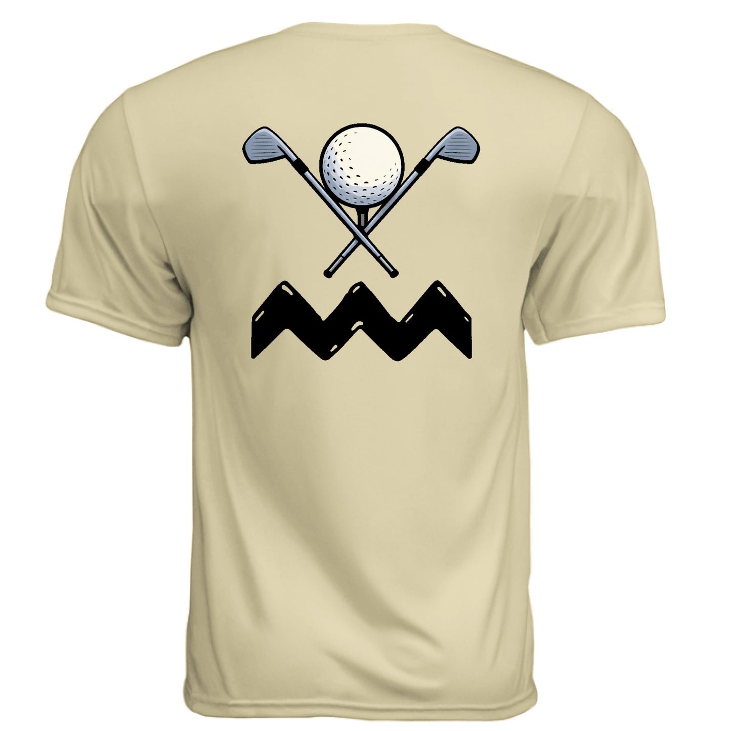 Peanut Golf Graphic Tee – Moisture-Wicking Tee back design from Clubbage