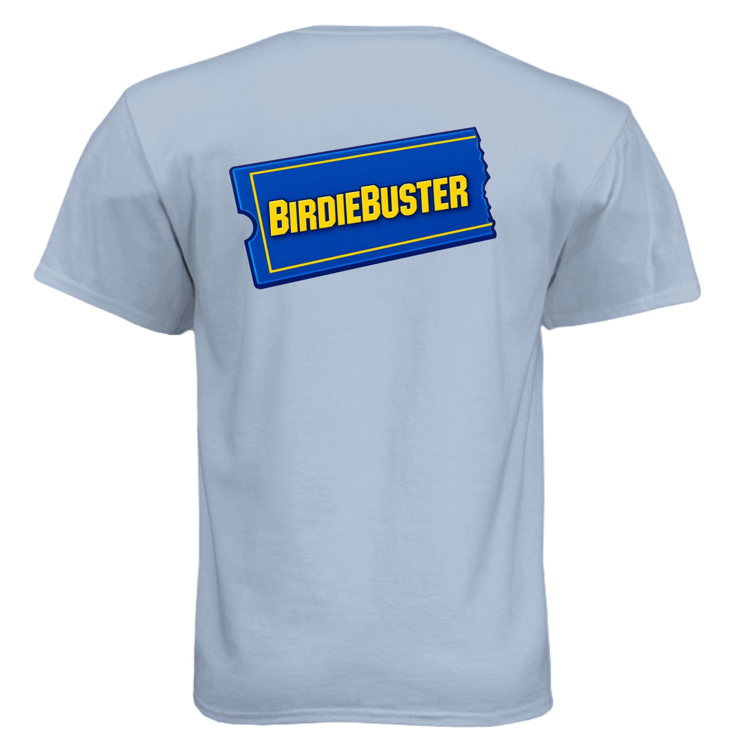 Birdiebuster Golf Graphic Tee – Soft Tri-Blend Tee back design from Clubbage