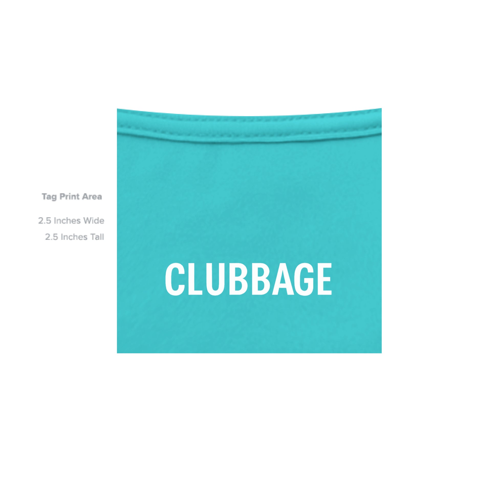 tag print area for Birdiebuster Golf Graphic Tee – Soft Tri-Blend Tee from Clubbage