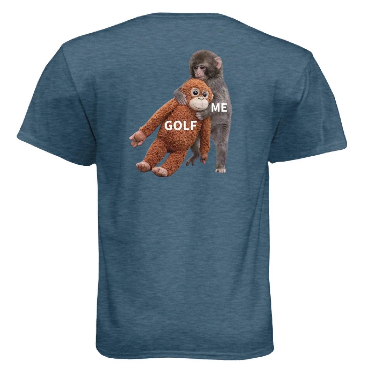 Meme Punch Funny Golf Shirt – Soft Tri-Blend Tee back design from Clubbage