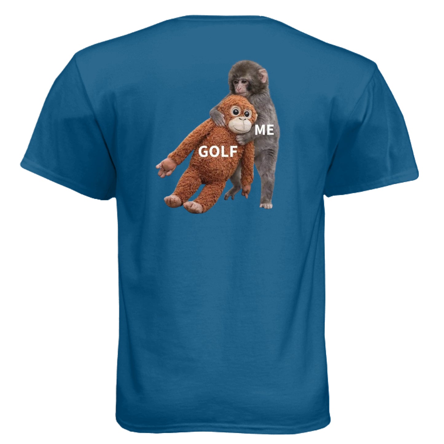 Meme Punch Funny Golf Shirt – Soft Tri-Blend Tee back design from Clubbage