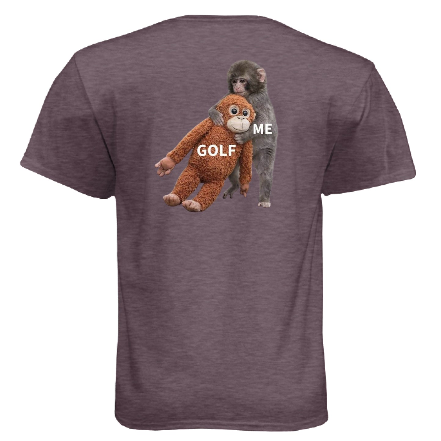 Meme Punch Funny Golf Shirt – Soft Tri-Blend Tee back design from Clubbage