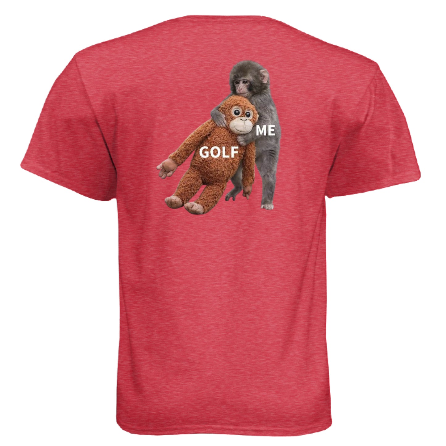 Meme Punch Funny Golf Shirt – Soft Tri-Blend Tee back design from Clubbage