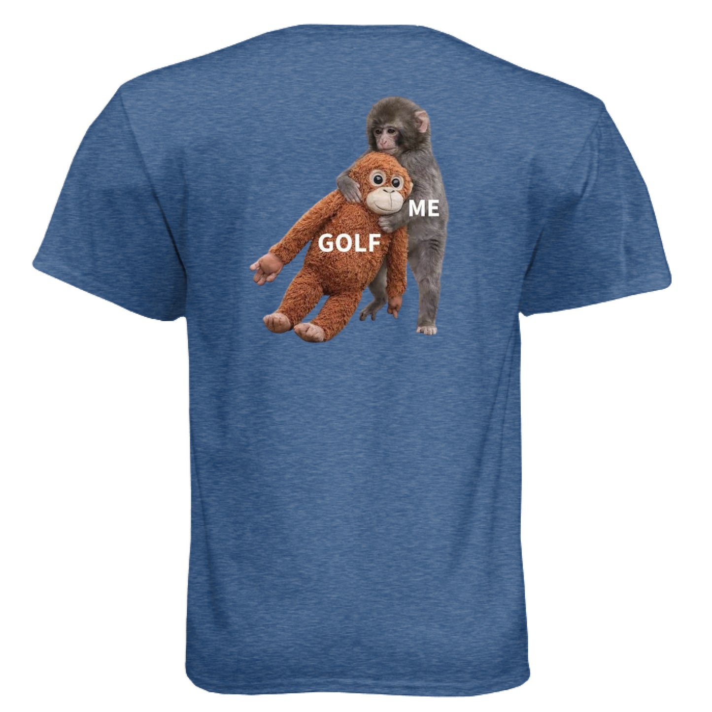 Meme Punch Funny Golf Shirt – Soft Tri-Blend Tee back design from Clubbage