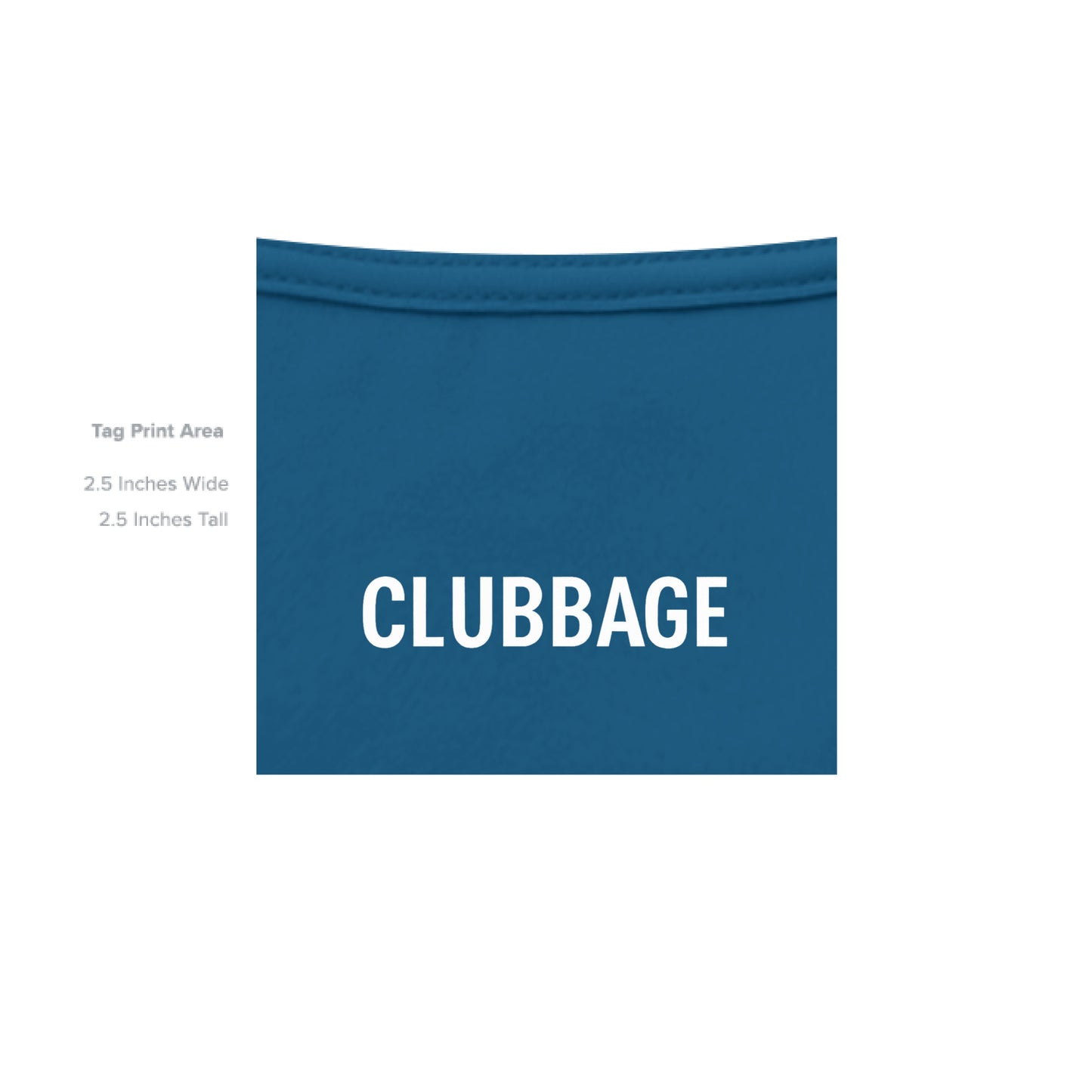 tag print area for Meme Punch Funny Golf Shirt – Soft Tri-Blend Tee from Clubbage