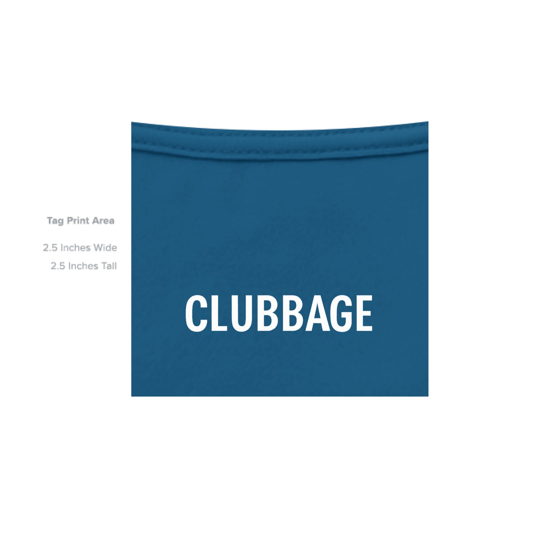 tag print area for Meme Punch Funny Golf Shirt – Soft Tri-Blend Tee from Clubbage