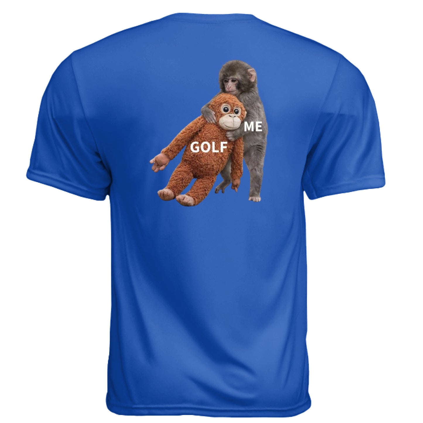 Meme Punch Funny Golf Shirt – Moisture-Wicking Tee back design from Clubbage