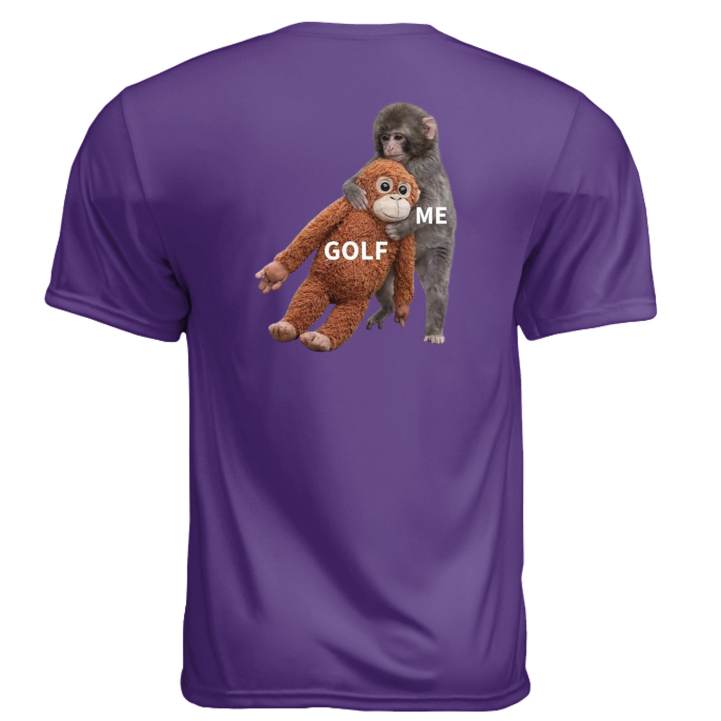 Meme Punch Funny Golf Shirt – Moisture-Wicking Tee back design from Clubbage