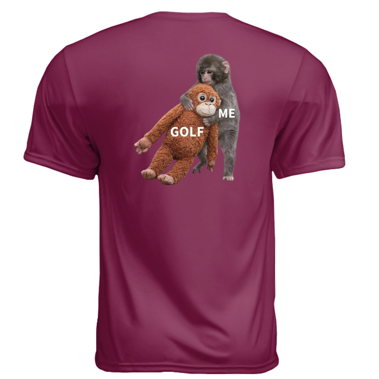 Meme Punch Funny Golf Shirt – Moisture-Wicking Tee back design from Clubbage