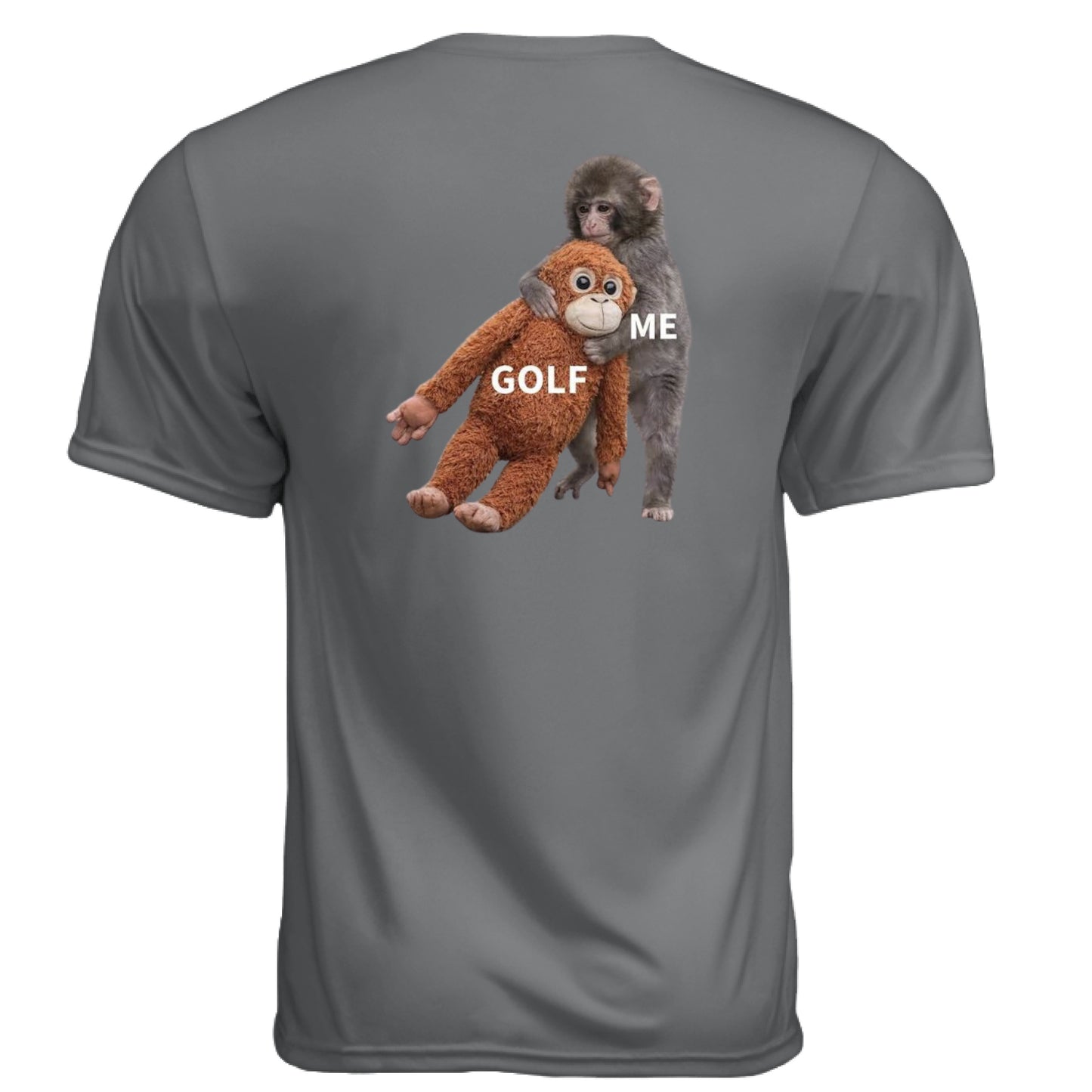 Meme Punch Funny Golf Shirt – Moisture-Wicking Tee back design from Clubbage