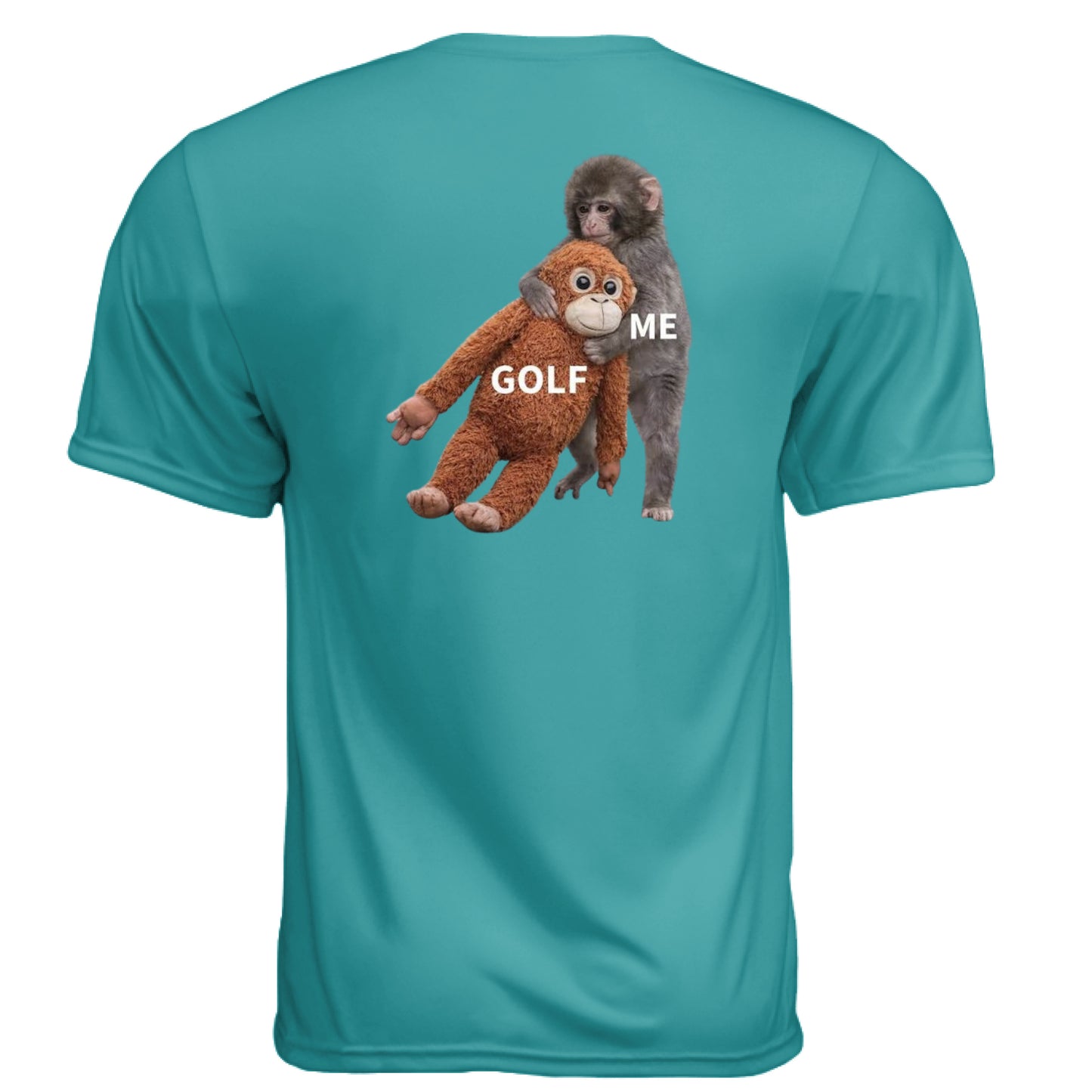 Meme Punch Funny Golf Shirt – Moisture-Wicking Tee back design from Clubbage