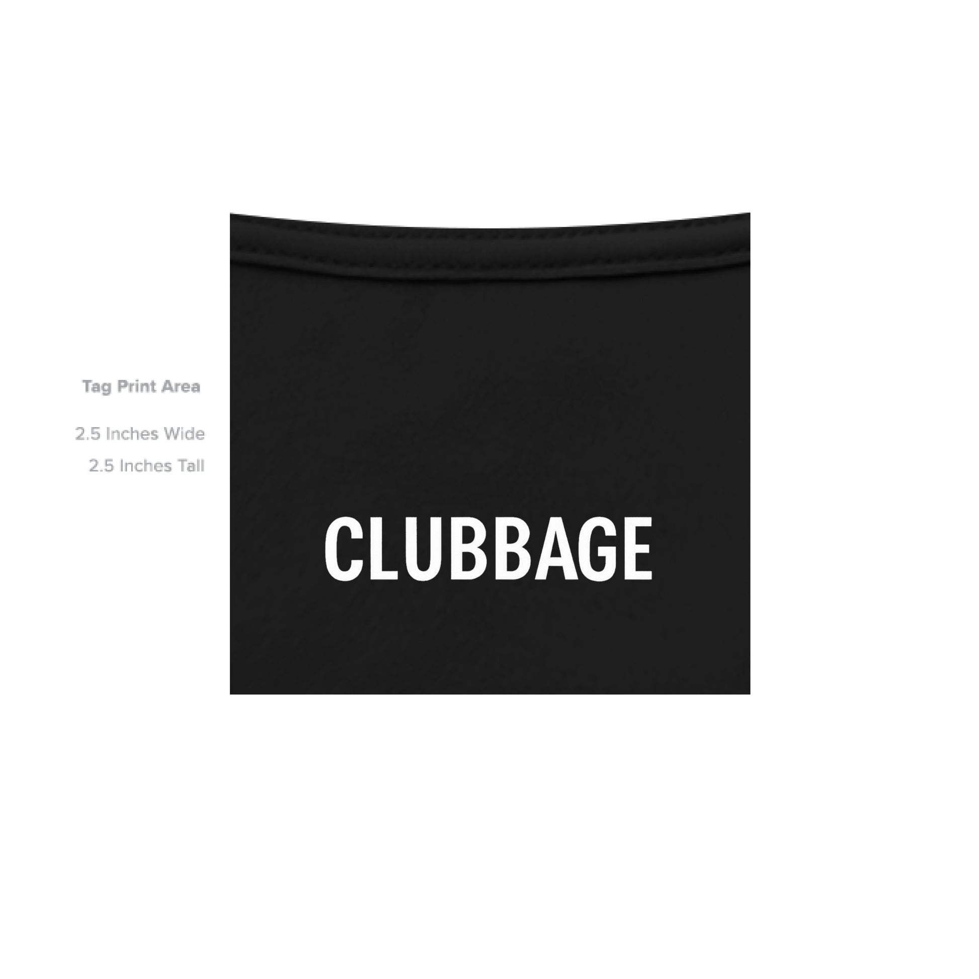 tag print area for Meme Punch Funny Golf Shirt – Moisture-Wicking Tee from Clubbage