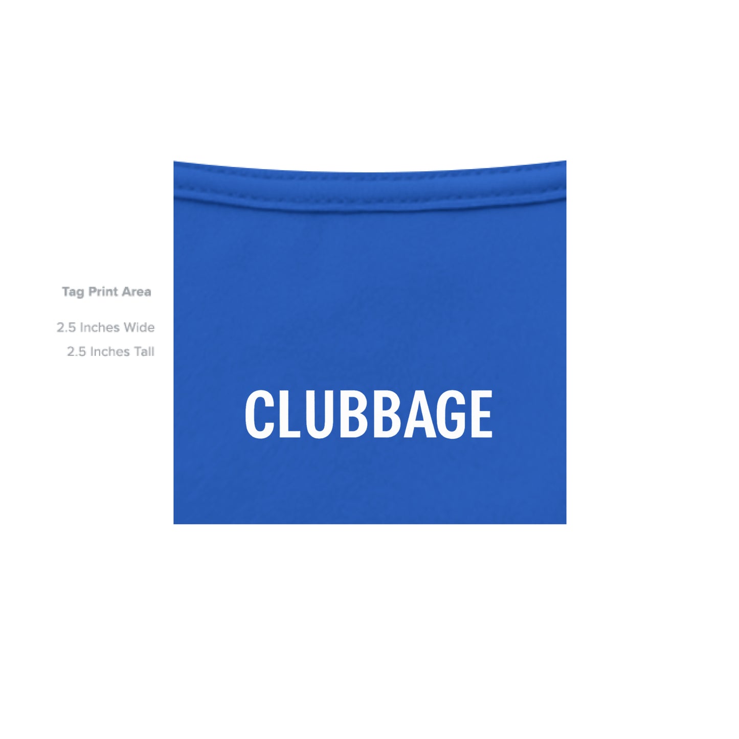 tag print area for Meme Punch Funny Golf Shirt – Moisture-Wicking Tee from Clubbage
