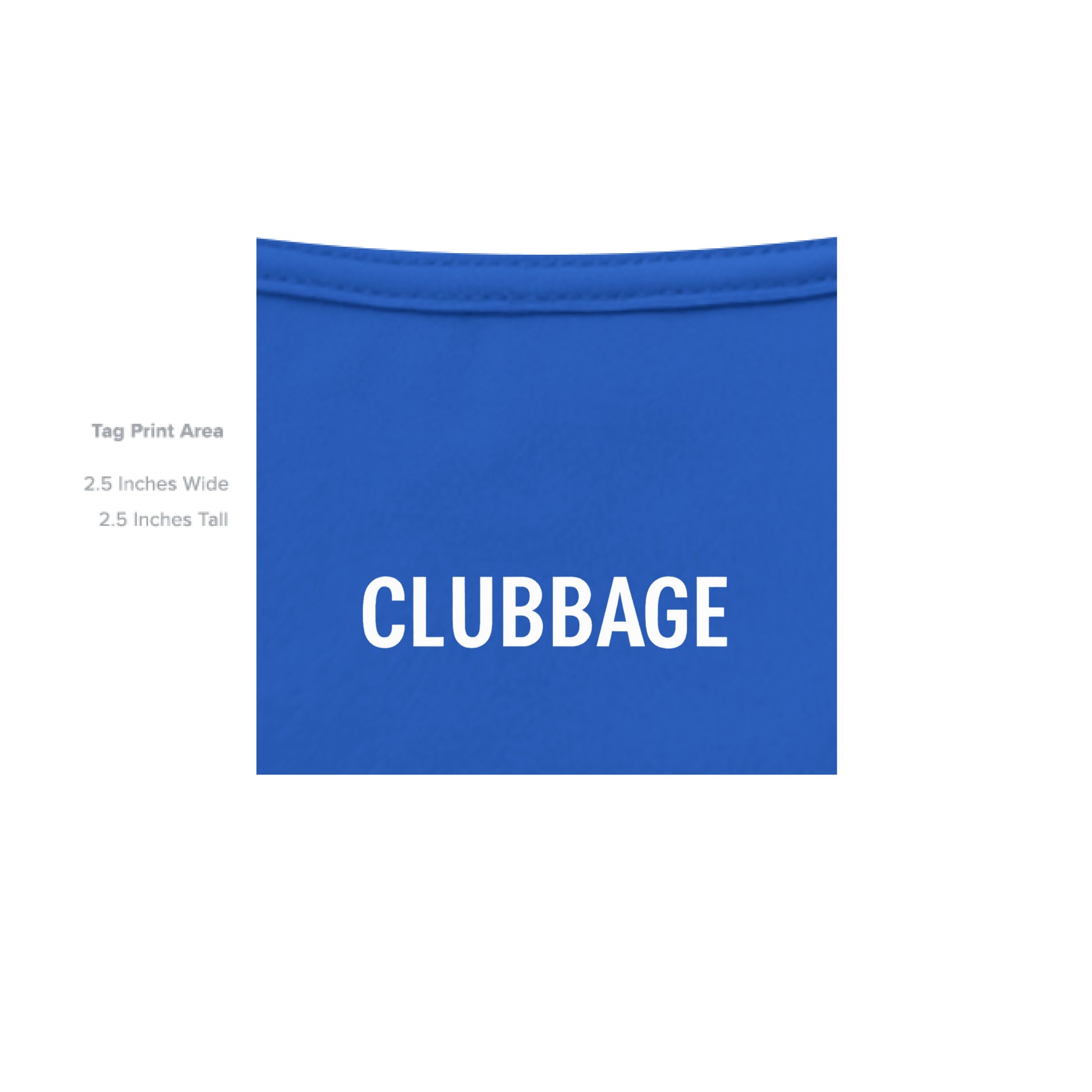 tag print area for Meme Punch Funny Golf Shirt – Moisture-Wicking Tee from Clubbage