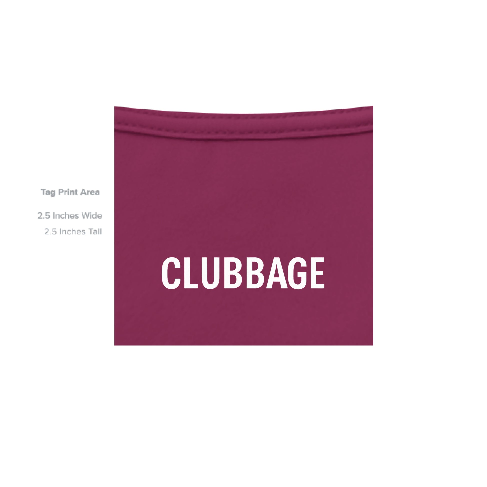 tag print area for Meme Punch Funny Golf Shirt – Moisture-Wicking Tee from Clubbage