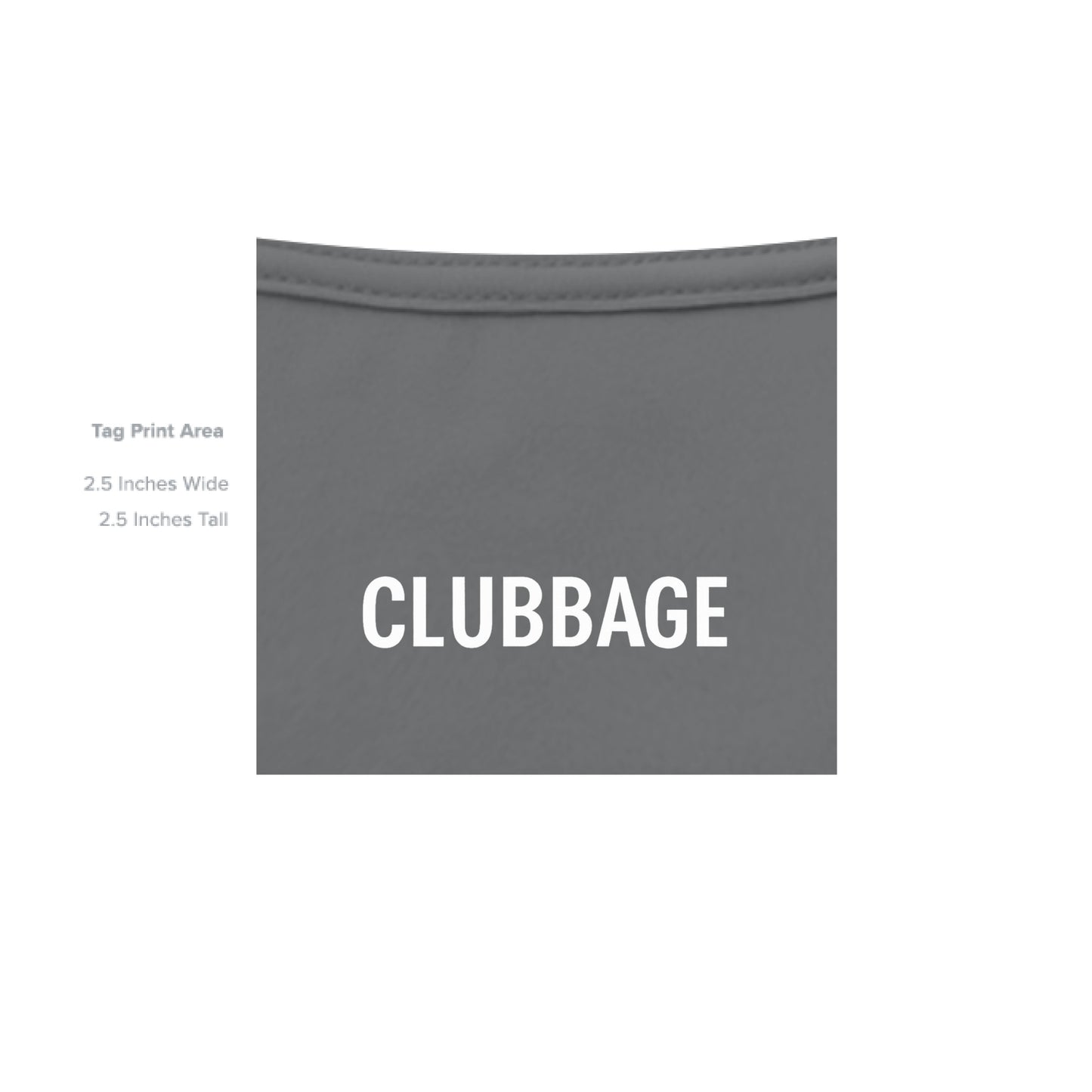 tag print area for Meme Punch Funny Golf Shirt – Moisture-Wicking Tee from Clubbage