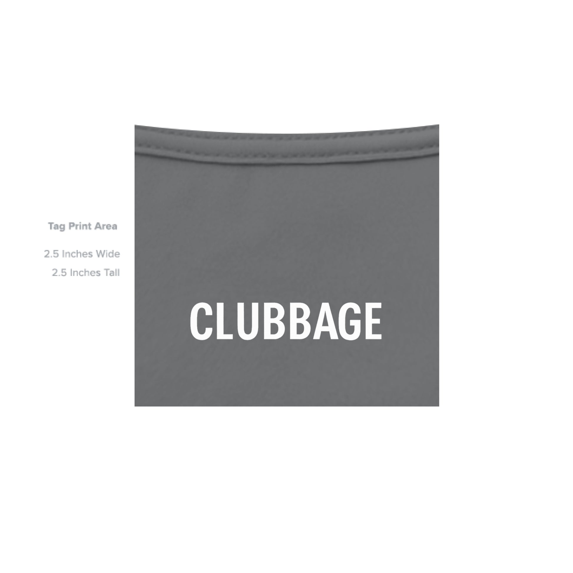 tag print area for Meme Punch Funny Golf Shirt – Moisture-Wicking Tee from Clubbage