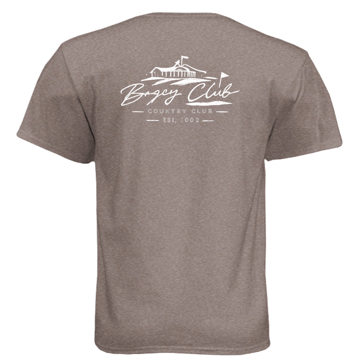 Bogey Club Funny Golf Shirt – Soft Tri-Blend Tee back design from Clubbage