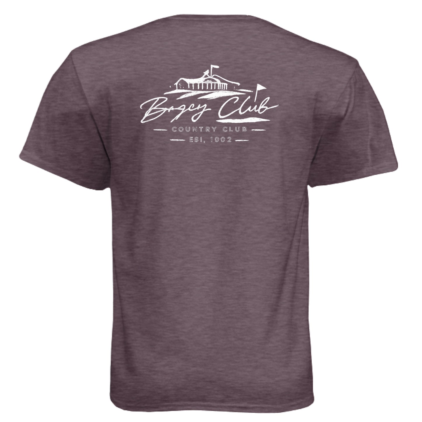 Bogey Club Funny Golf Shirt – Soft Tri-Blend Tee back design from Clubbage